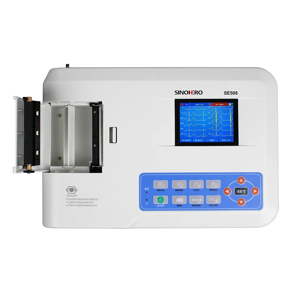 Hot Sale Medical VET Electrocardiograph Portable Ecg Machine 12 Lead 3 Channel ECG Veterinary Digital Ekg Cardiograph Machine