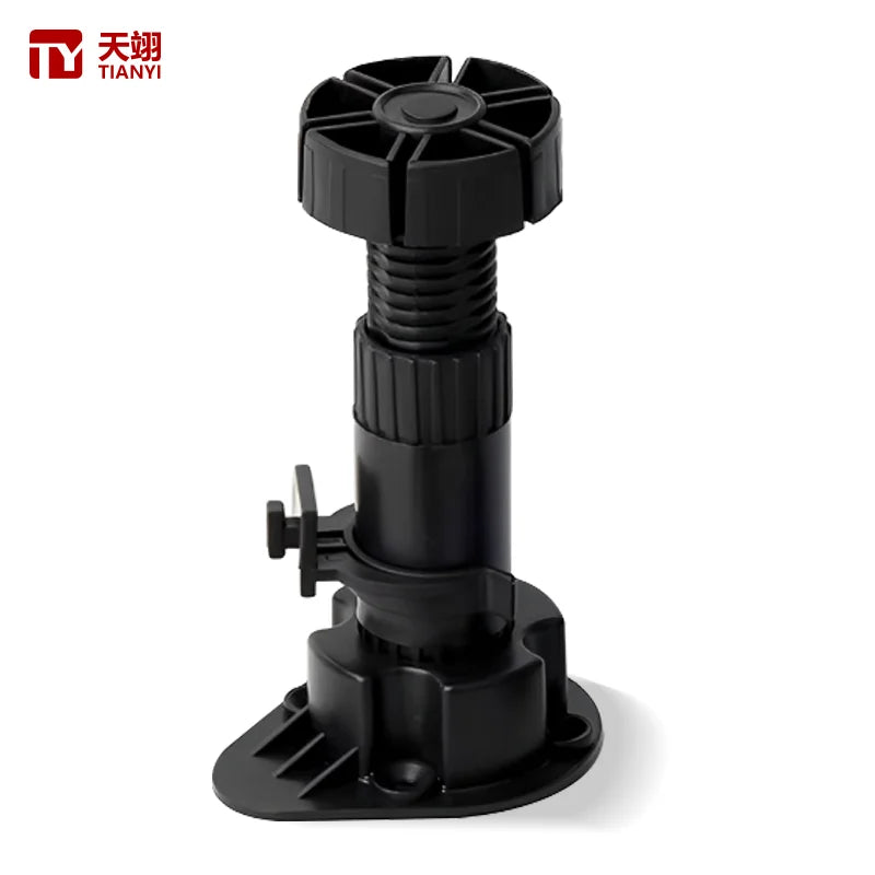 Adjustable Heavy Duty Plastic Cabinet Feet with Modern Design for Hospital Hotel Bedroom Furniture-Custom Color Available