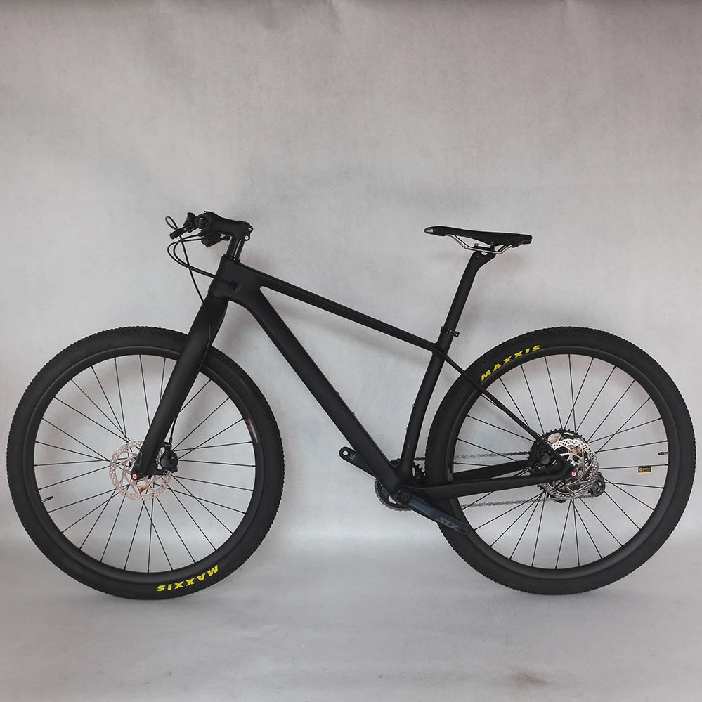 New Complete Bike Carbon Frame MTB Hardtail Mountain Bicycle Carbon Frame 29er Boost 148*12mm 29" SLX M7100 Groupset Bike FM199