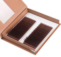 New Arrival 0.05 0.07 0.10 0.15mm Brown Individual Lash Extensions C D Cc Dd Lash Trays Custom Brown Lashes Tray