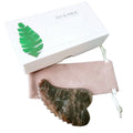 HY In Stock! Full Body Massager Smoky Quartz Natural Jade Spiky Heart Stone Face Gua Sha Scraping Board