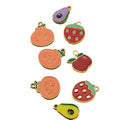 Enamel Alloy Fruit Charm Pendants for BraceletNecklaceEarrings DIY Jewelry Making