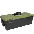 Big Plastic Toolbox with Removable Tray with Heavy Duty Latches and Handle Truly Strong and Durable
