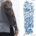 Free Samples Long-Lasting Semi-Permanent Water Transfer Full Arm Temporary Tattoo Sticker Designs for Adults