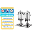 YITIAN Juice Dispenser Machine Gold Beverage Dispenser 8 16 24L Stainless Steel Transparent Barrel Juice Dispenser