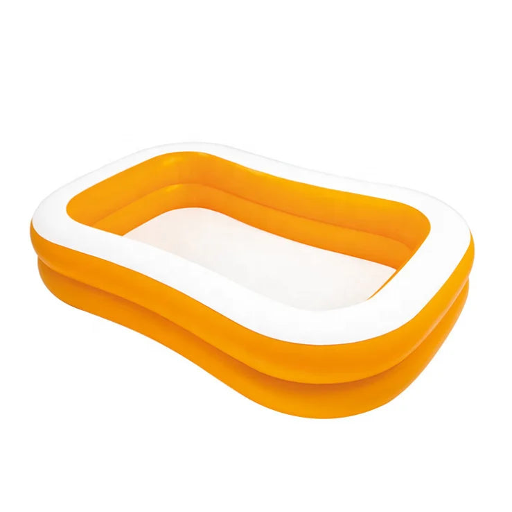 Intex 57181 Inflatable Rectangular Folding Deep Swimming Pool for Kid and Adult