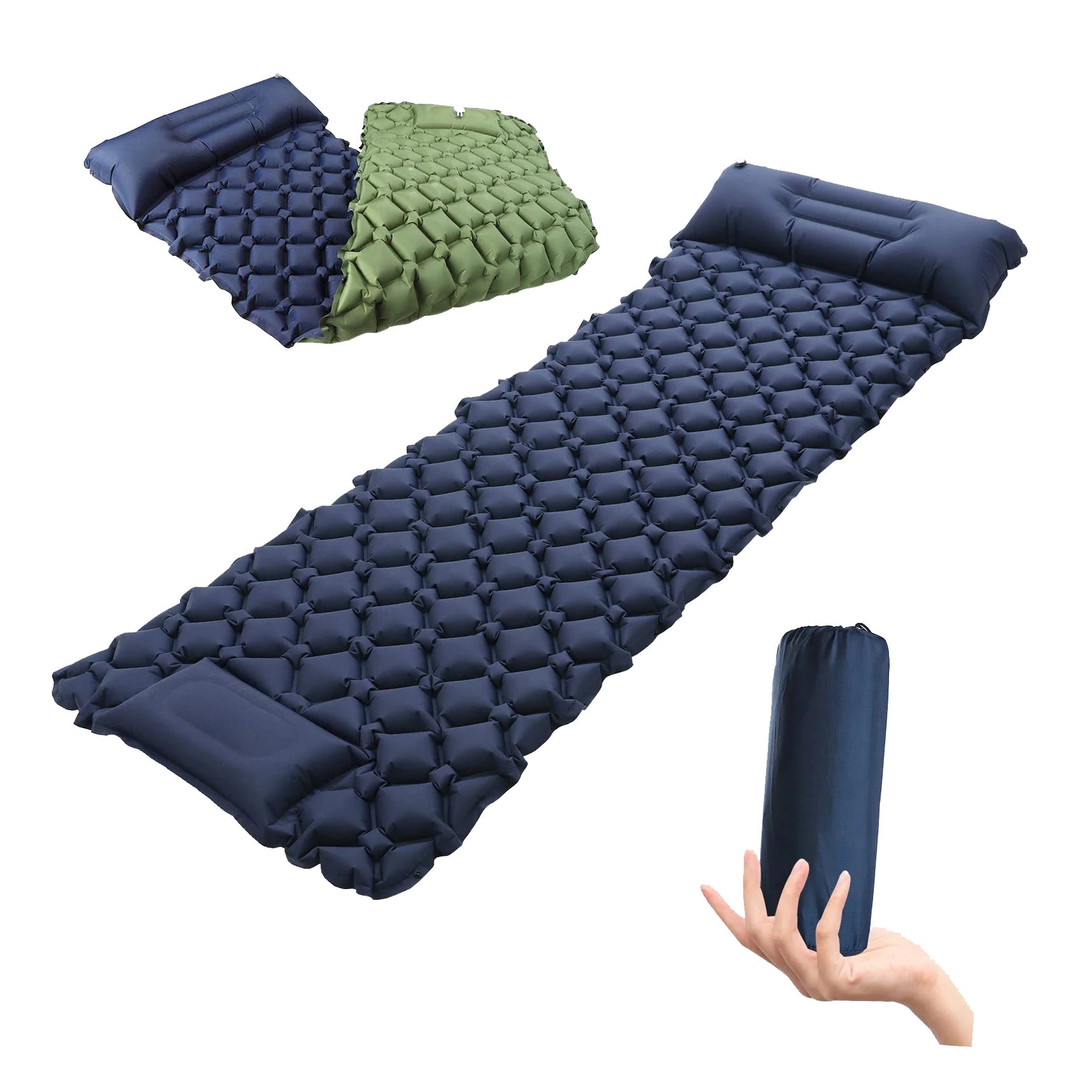 Inflatable Sleeping Pad Ultralight Mat Camping Mattress Backpacking Pad Air Mattress for Hiking Traveling
