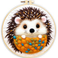 For CHENISTORY 20x20cm DIY Wool Felting Painting Handwork Needle Picture with Embroidery Frame Canvas Support Digital Gift