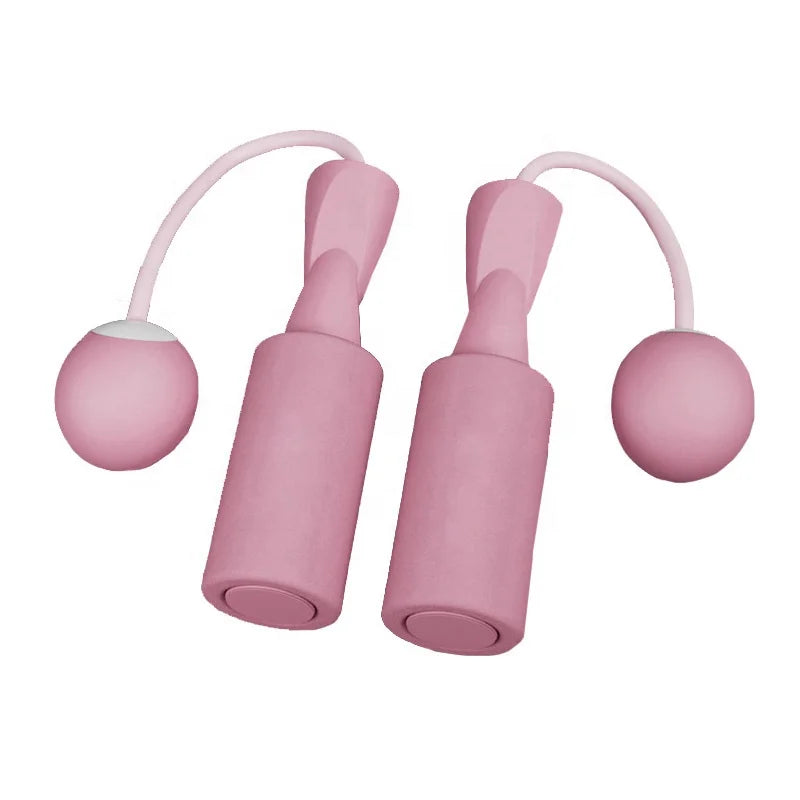 Weighted Skipping Rope Indoor Sports Mute Cordless Ball Skipping Rope Tangle-free With Ball Bearings