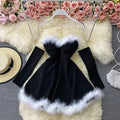 New Bodycon Dress With Sleeves Club High Waist Mini Dress