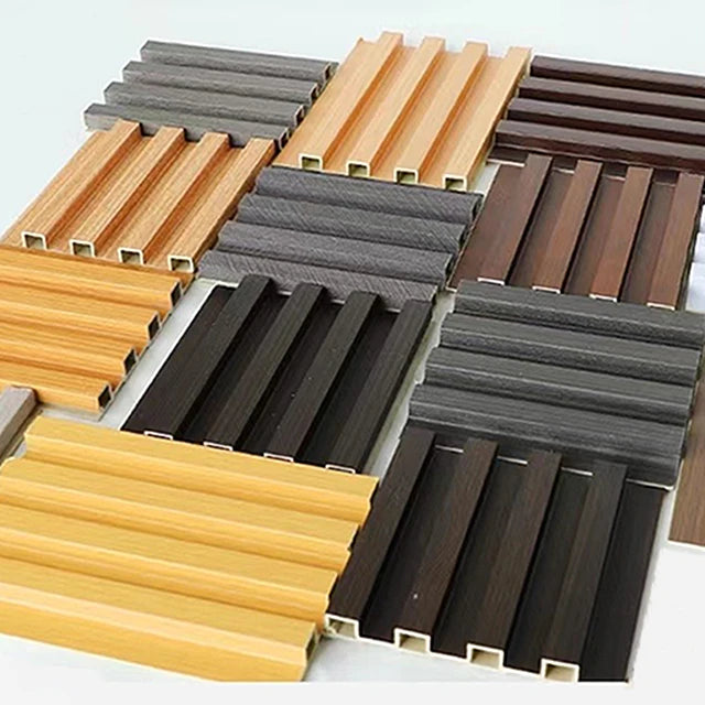 Interior Fluted Wall Panel Spc Wallboard Wpc Panels Wall Cladding Foshan Manufacturers