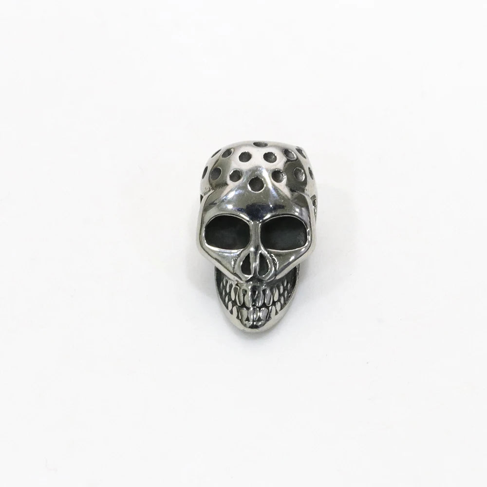 Wholesale Stainless Steel Skull Spacer Beads for Men's Bracelet Jewelry Making