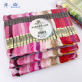 Egyptian Long Staple Cotton Embroidery Thread 100 Colors Single Dyed 26S/2*6 for Cross Stitch Crochet Sewing Knitting
