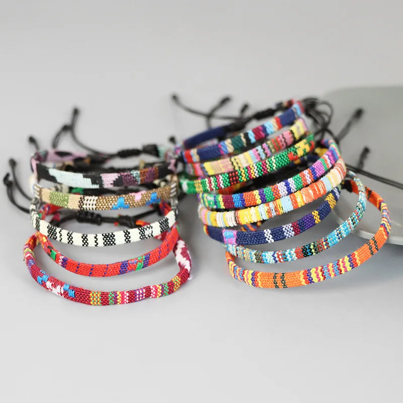 Vintage Style New Bracelet Jewelry Fashion Personalized Handmade Woven Bracelet Colorful Design Jewelry Bracelet