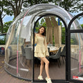 Full House Glamping Extra Large Prefab Igloo Dome House Hard Plastic Outdoor Geodesic Glass Igloo