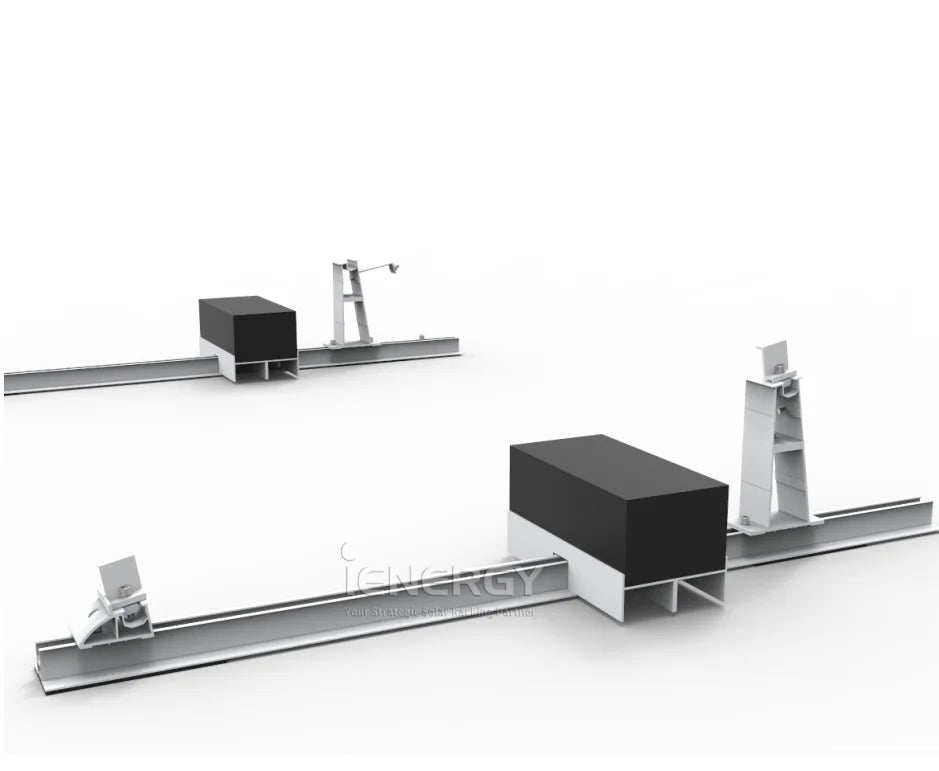 No Penetration Solar PV-mounting Systems Ballast Bracket Kits for Flat Roofs with East/west or South Orientation
