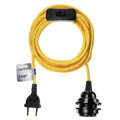 Pendant Light Cord Kit Colorful 220V Fabric Power Cable Colored Cloth Covered Lamp Cord Hanging Light
