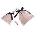 Pink Velvet Embroidery Hand Rope Bowknot Drawstring Bag Green Dust-proof Printed Logo Small Pouch
