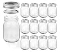 Manufacturer's Bulk Canning Mason Jar with Lid Empty Glass for Kitchen Use for Food Storage