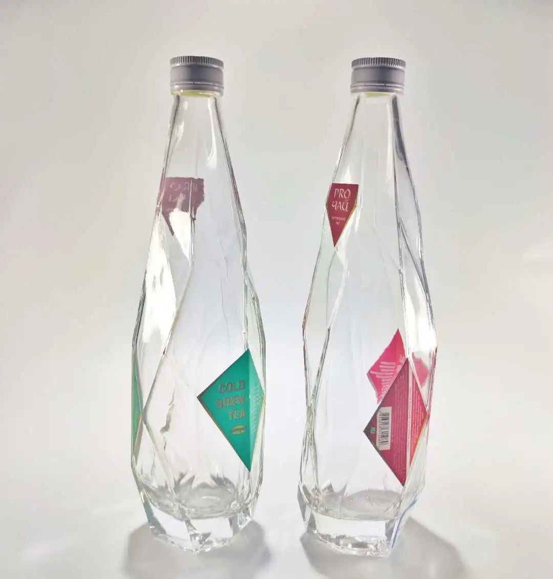 500ml Glass Drink Bottle for Beverage Custom Glass Water Bottles with Printing Brand logo
