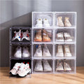 China Wholesale Foldable PP Rectangle Injection-Molded Eco-Friendly Plastic Shoes Storage Box with 10-20L Capacity for Home Use