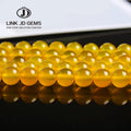Yellow Agate Beads Size 4/6/8/10/12/14 mm Matte Round Onyx Loose Beads Semi-Finished Bracelet Beads Accessory for Jewelry Making