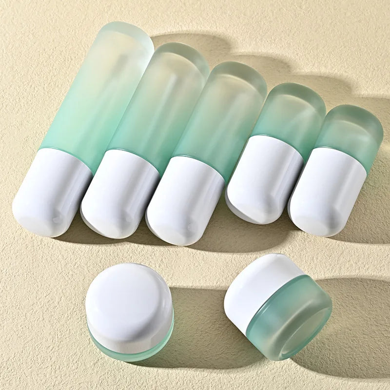 30ml 50ml 100ml 120ml 50g Cosmetic Foundation Glass Bottles Capsule Shape Lotion Bottle Packaging for Skincare
