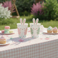 615049 Easter Bunny Disposable 9oz Paper Cup Egg Hunting Game Festival Tableware 4-Color Offset Printed Party Maker Brand