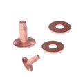 Custom Industrial Blind Copper Solid Rivets with Plating Finish ISO Certified for Leather Applications
