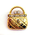 Silver/Gold Plated Assorted Crystal Rhinestones Brooch Pins for DIY Wedding Bouquets Kit(bag Brooch)