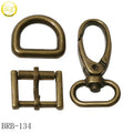 Wholesale Brass Logo Blanks Luggage Hardware Metal Parts-D Ring Pin Buckle Snap Hooks for Suitcase & Bags