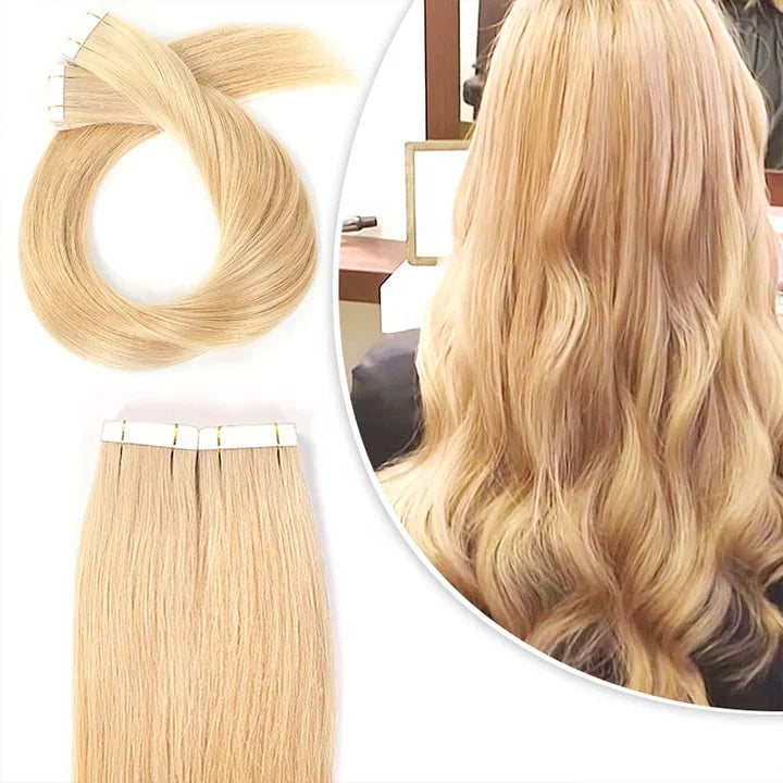 Wholesale Bone Straight 100% Real Human Remy Hair Extensions Peruvian Virgin Tape Hair Extensions Tape in Double Drawn Vendors