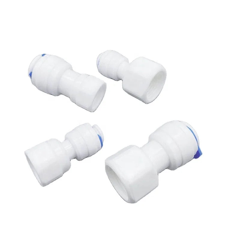 8mm OD Push Fit 3/8" Famale Screw Pipe Use Quick Connect Coupler Fittings Water Filter Parts Tube Quick Fitting Connector