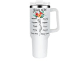 40 oz Sunflower Stainless Steel Tumblers for Women Bible Verse Inspirational Faith Religious Gifts Coffee Mug