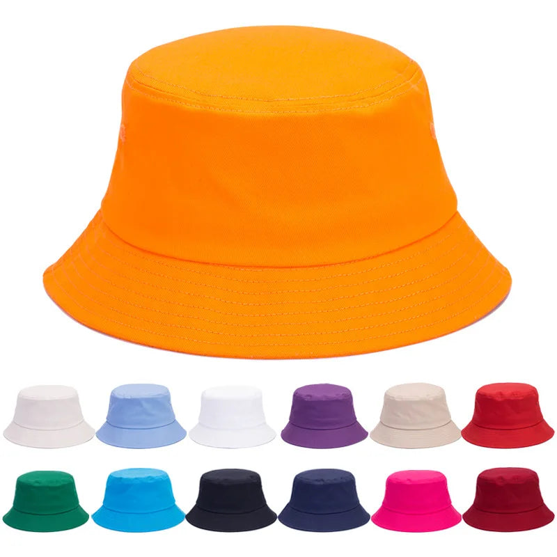 XP-Promos Custom Logo Silk Screen Printed 100% Cotton Floppy Brim White Kids Adults Beach Fashion Bucket Hat