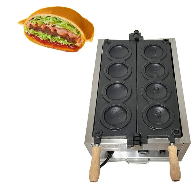 4pcs Customize Small Size UFO Burger Maker Machine Ice Cream Hamburger Press Sandwich Machine