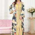 Top Seller Latest Dubai Turkey New Design Muslim Two Piece Dress Muslim Clothing Modest Dress Dubai Abaya Women Dress