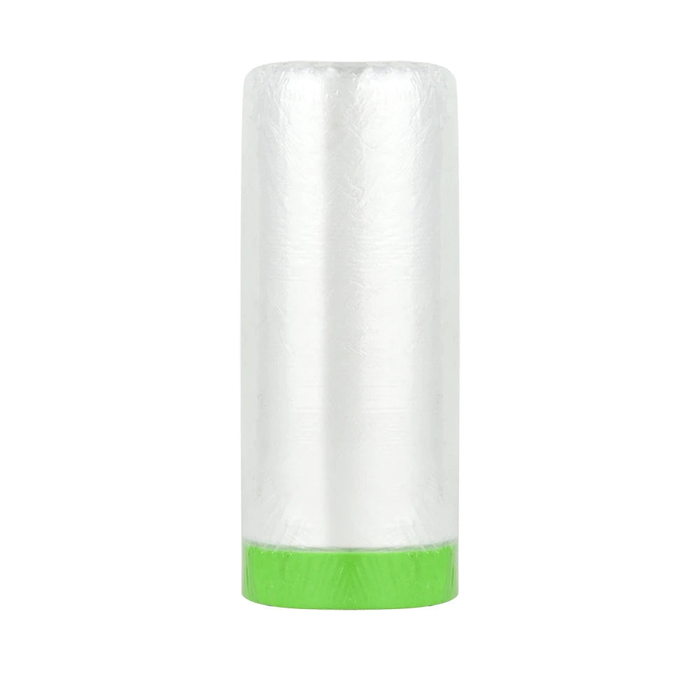 Protective Pre-Taped Shrink Film Soft Blown Molding Chemical Industrial Use for Automotive Furniture Painting Covering