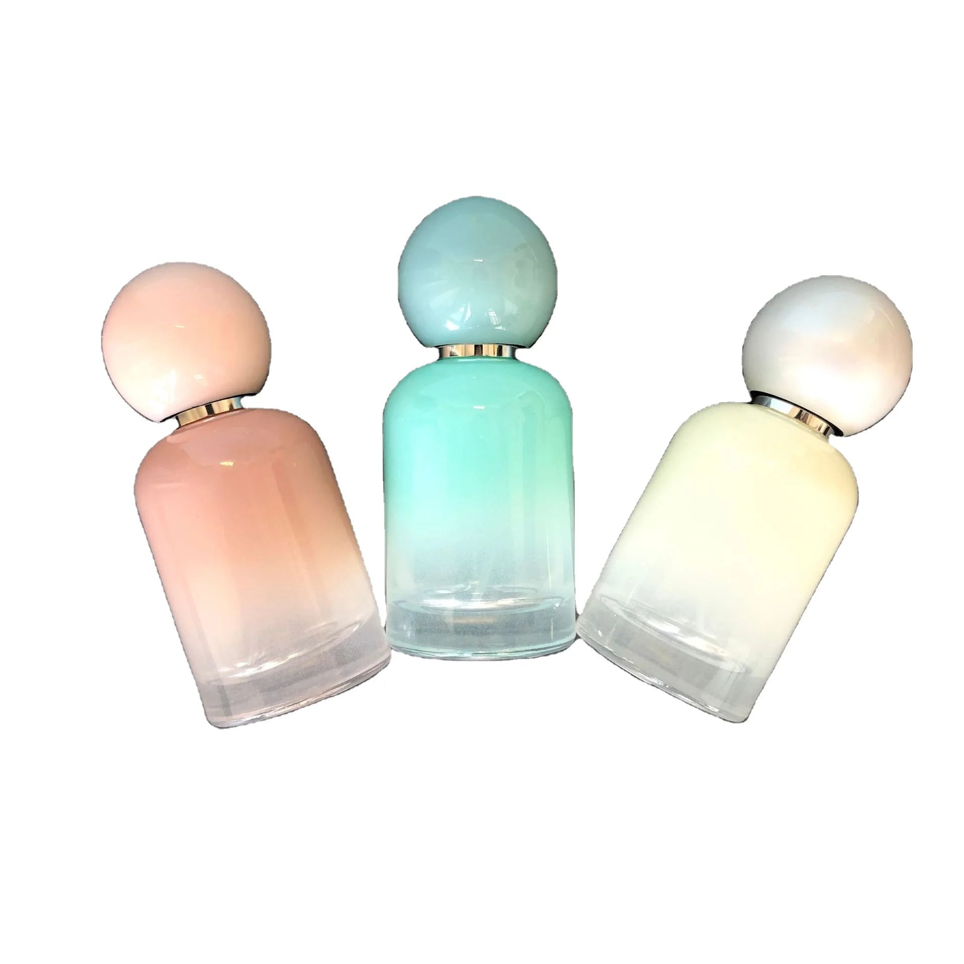 30ml Lovely Colored Glass Perfume Bottle With Ball Cap Colorful Perfume Spray Bottle