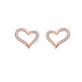 Hot Deals Valentines Earrings Heart Earrings Stud Earrings 925 Sterling Silver Jewelry
