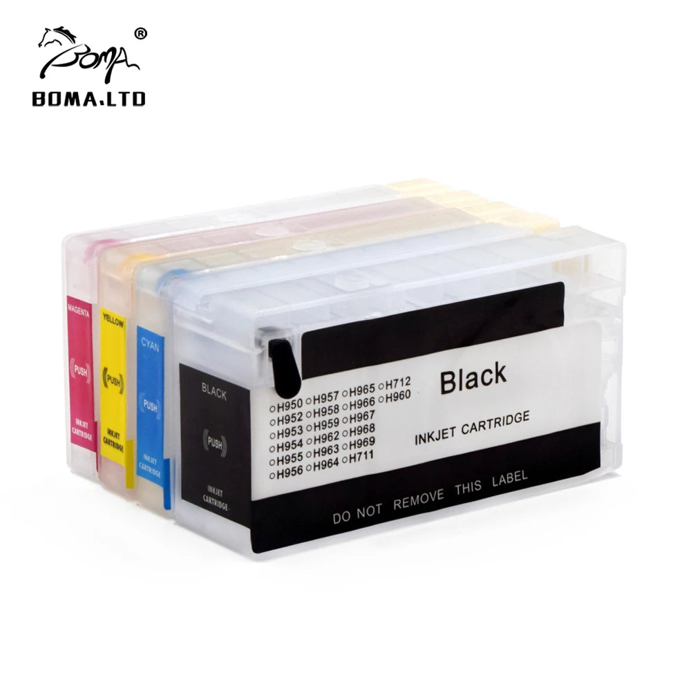 For HP962 963 964 965 Refillable Ink Cartridge Without Chip for HP OfficeJet 9010 9012 9013 9015 9016 9018 9019 9020 9022 9026