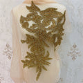 Gold Rhinestone Motif Hot Fix Rhinestones Embellishment Collars Iron on DIY  Patches Sewing Supplies Craft