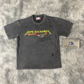 DENIMGUYS Streetwear Men's T-shirts Customize Graphic Printed Acid Washed Vintage Y2k Short Sleeve Tshirt for Men