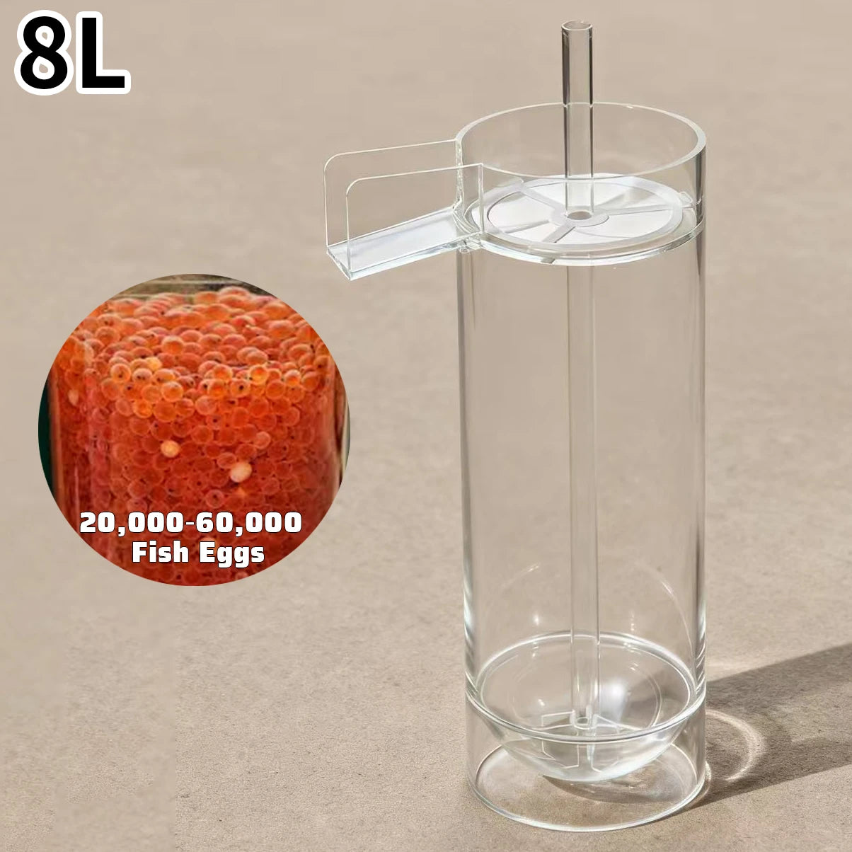 Indoor Salmon Egg Incubator Jars MC Hatching Cups for Fish Fry Aquaculture Equipment