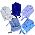 Luxury Jacquard Velour Bathrobe 100% Cotton White Hotel Spa Bathrobe for Men Women Custom Jacquard Bath Robe