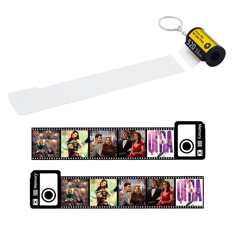 Heat Transfer Film Keychain PET Plastic Blank Double-sided Printing Heat Sublimation Film Keychain