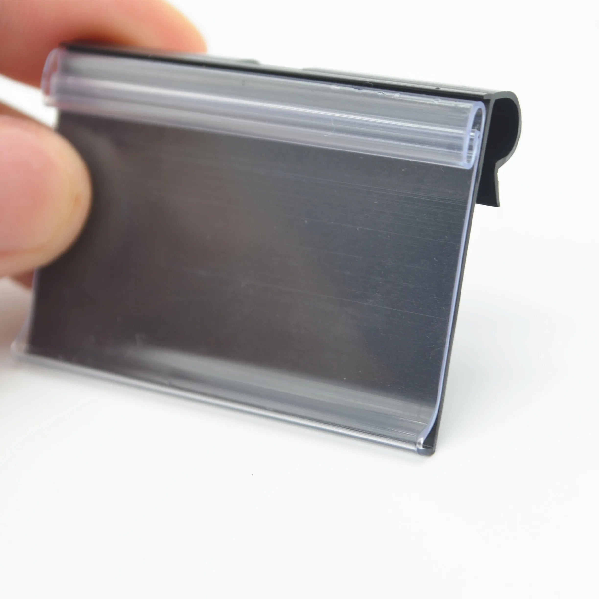 Customized Color Plastic Pvc Extrusion Shelves Price Tags Holder Data Strip Label Holders for Supermarket Store Shelf