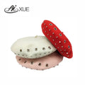 New DesignPure Wool Beret for Women Autumn Winter Warm Casual Berets Printed Pattern Custom Beret Hat for Women French Style