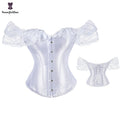 Plus Size S-xxxxxxL Slimming Body Shapewear 2022 Women's White Satin Silk Corset Top for Making Wedding Dresses