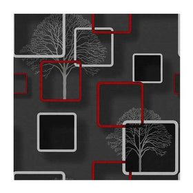Commercial Black Modern Geometric Shop Coffee Bar Decorative Vinyl Wallpapes Wallcovering